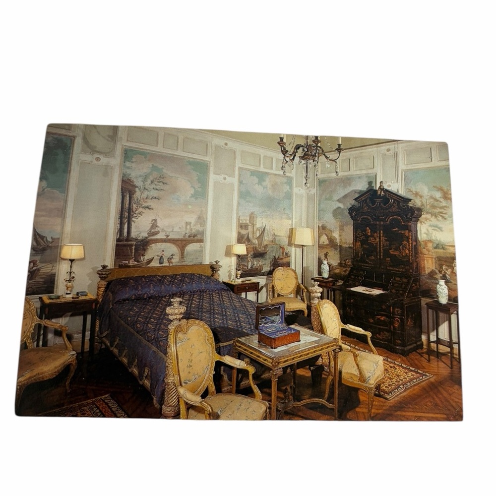 Baroque Bedroom Postcard | Classical Interior Design Print